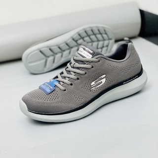 Giày thể thao nam màu ghi skechers quantumflex 52387