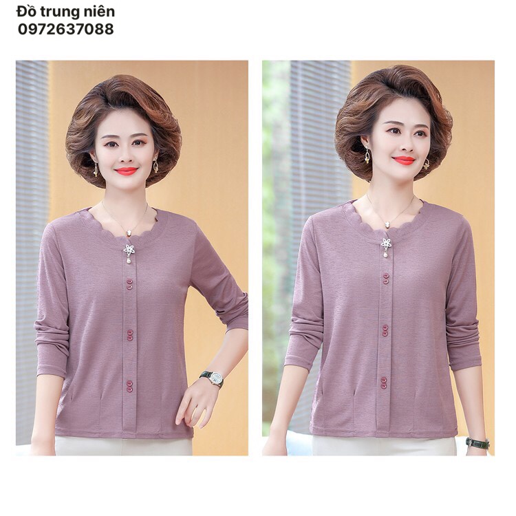 Áo sơ mi thun cực đẹp cho mẹ cho bà -SOMITHUN