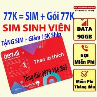 [Miễn phí tháng đầu] Sim 4G itel Mạng Vinaphone Gói May -Data 90Gb (3Gb/ngày) – Gọi Miễn Phí +60 SMS – Sim 4G Giá Rẻ