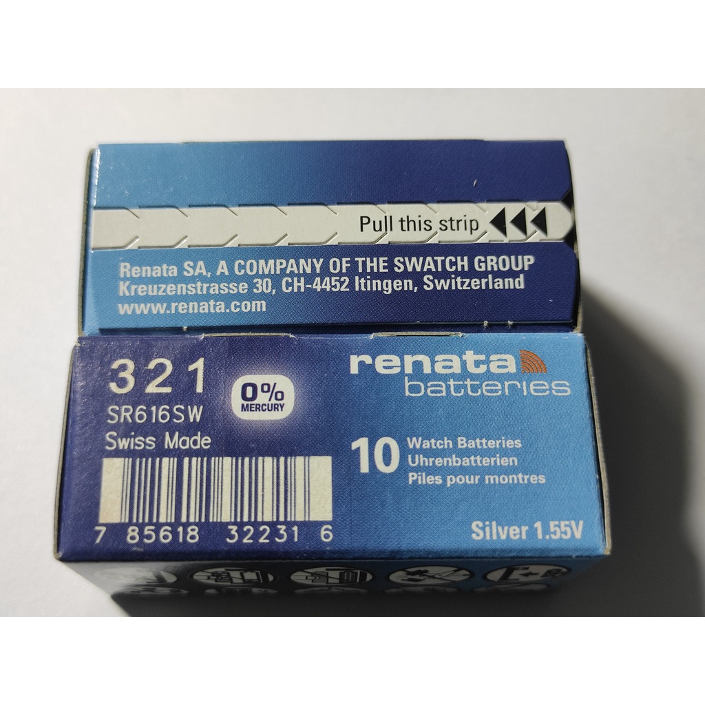 1 Viên Pin Đồng Hồ Renata Thụy Sĩ SR616SW / 321 Loại Tốt