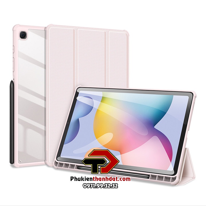Bao da chống sốc SamSung Tab S7 FE|S7+ Plus|S8+ Plus| Tab S7| S8| S6 Lite có ngăn đựng bút chính hãng Dux Ducis Toby