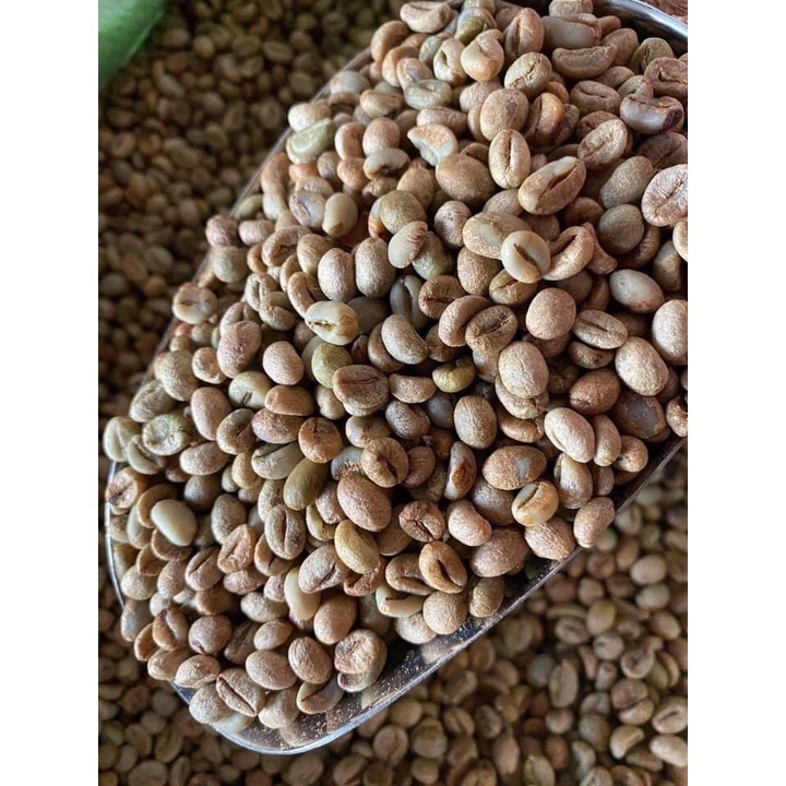 [Nhặt Tay] Cà phê robusta nhân sống chưa rang, caffee nguyên liệu sạch tây nguyên[1kg]