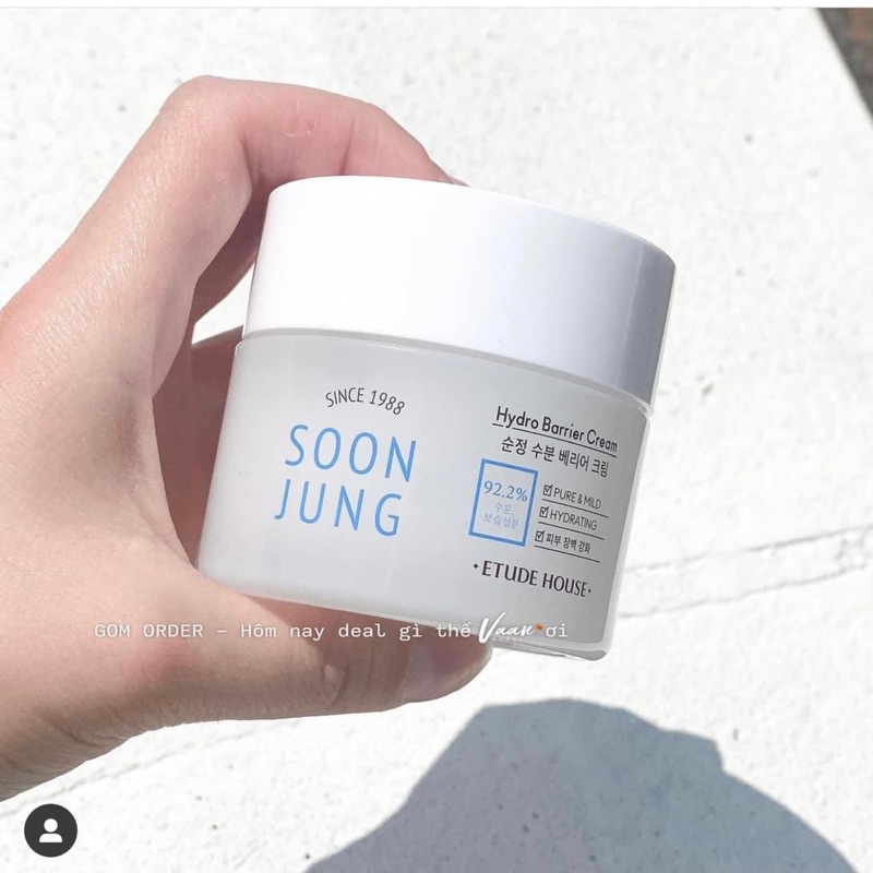 Kem dưỡng ẩm dịu da SOON JUNG HYDRO BARRIER CREAM