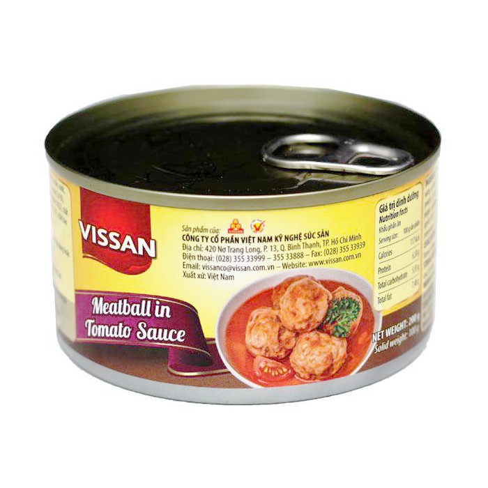 Combo 4 Xíu Mại Sốt Cà Vissan Hộp 200g - 407