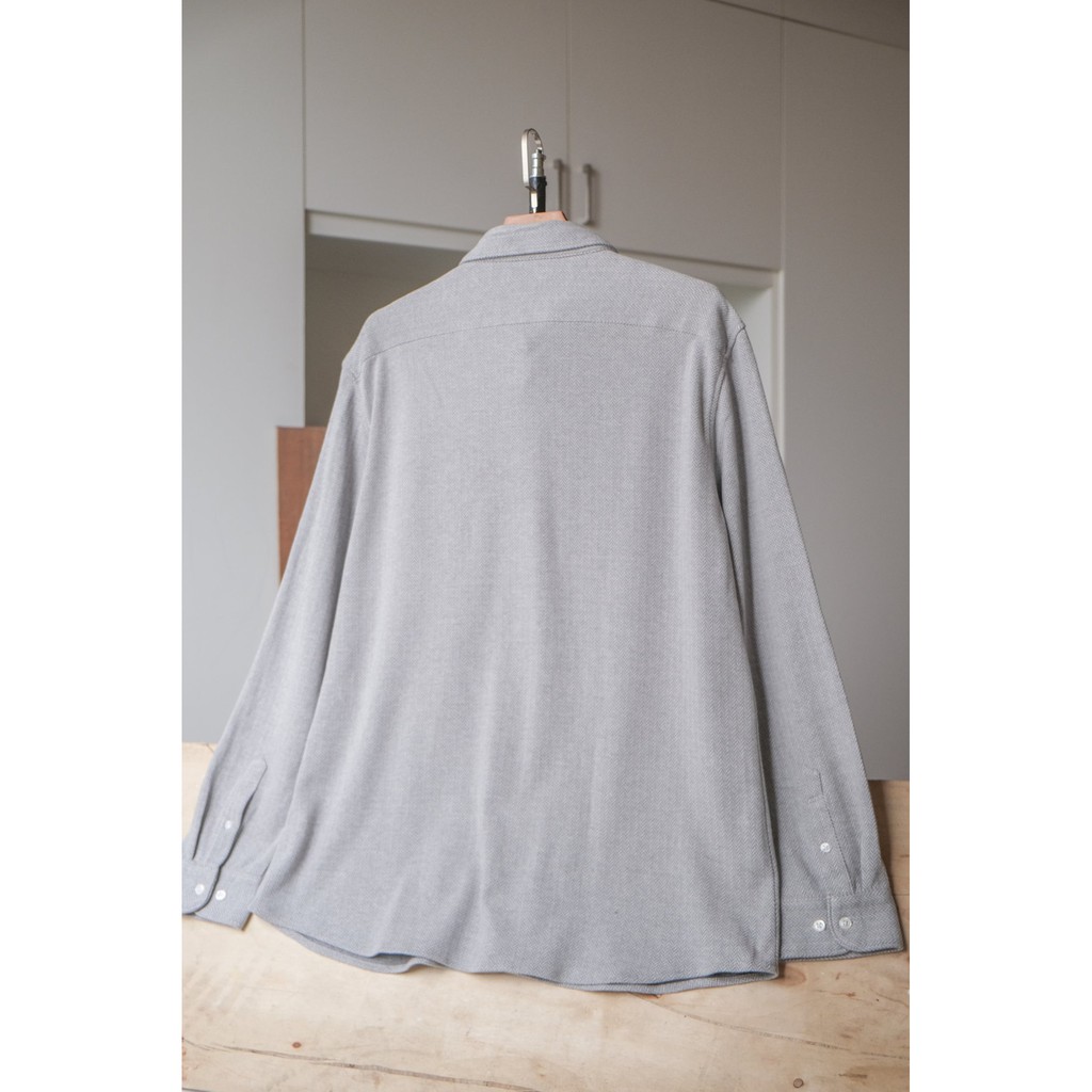 Áo sơ mi unisex, chất vải flannel, form suông đi làm đi chơi
