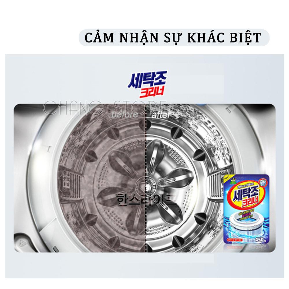 Bột tẩy lồng, vệ sinh máy giặt gói 450g hiệu quả tức thì, sạch mọi vết cặn, siêu tiện lợi