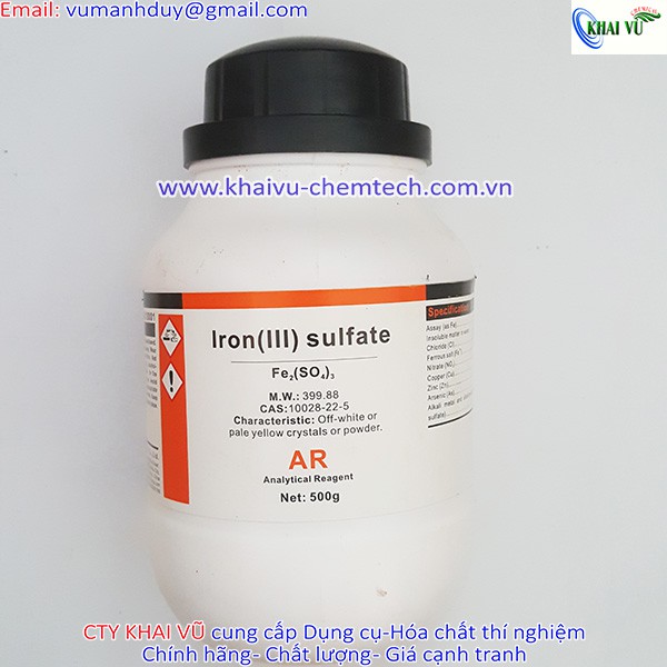 Fe2(SO4)3 Iron (III) sulfate (Sắt III sunfat) Xilong chai 500g tinh khiết