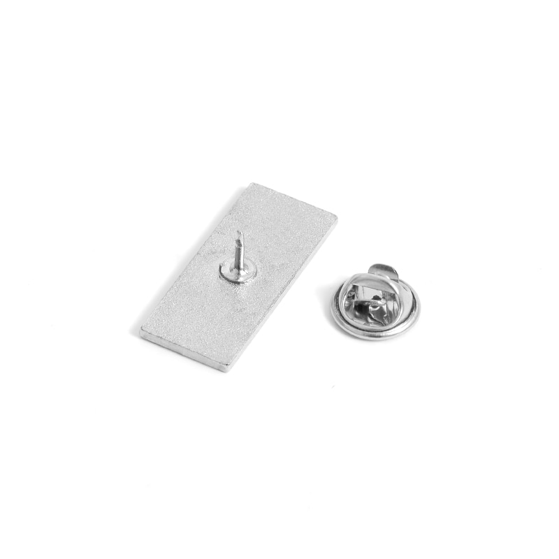 Ghim cài áo QIHE JEWELRY nam châm hình chữ I have no ideal màu đen