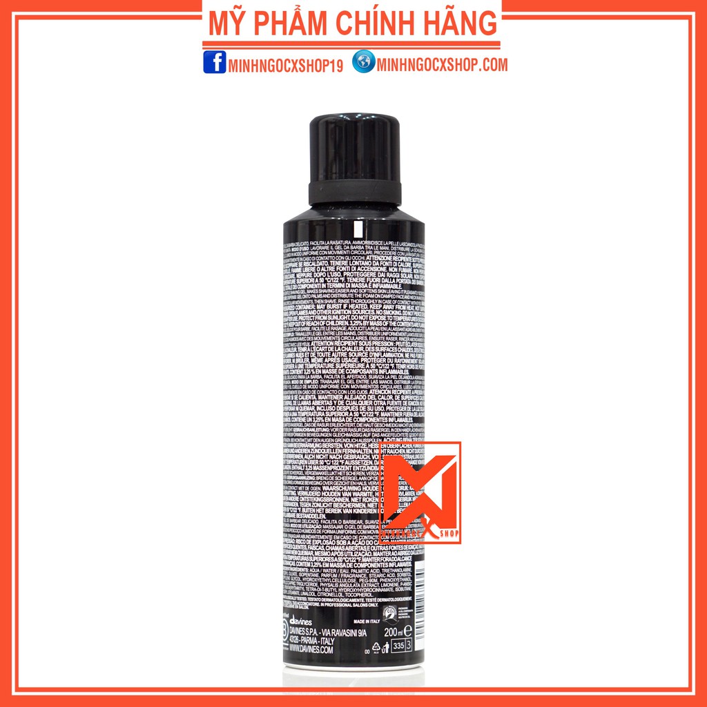 Gel cạo râu DAVINES PASTA &amp; LOVE SOFTENING SHAVING GEL 200ml chính hãng