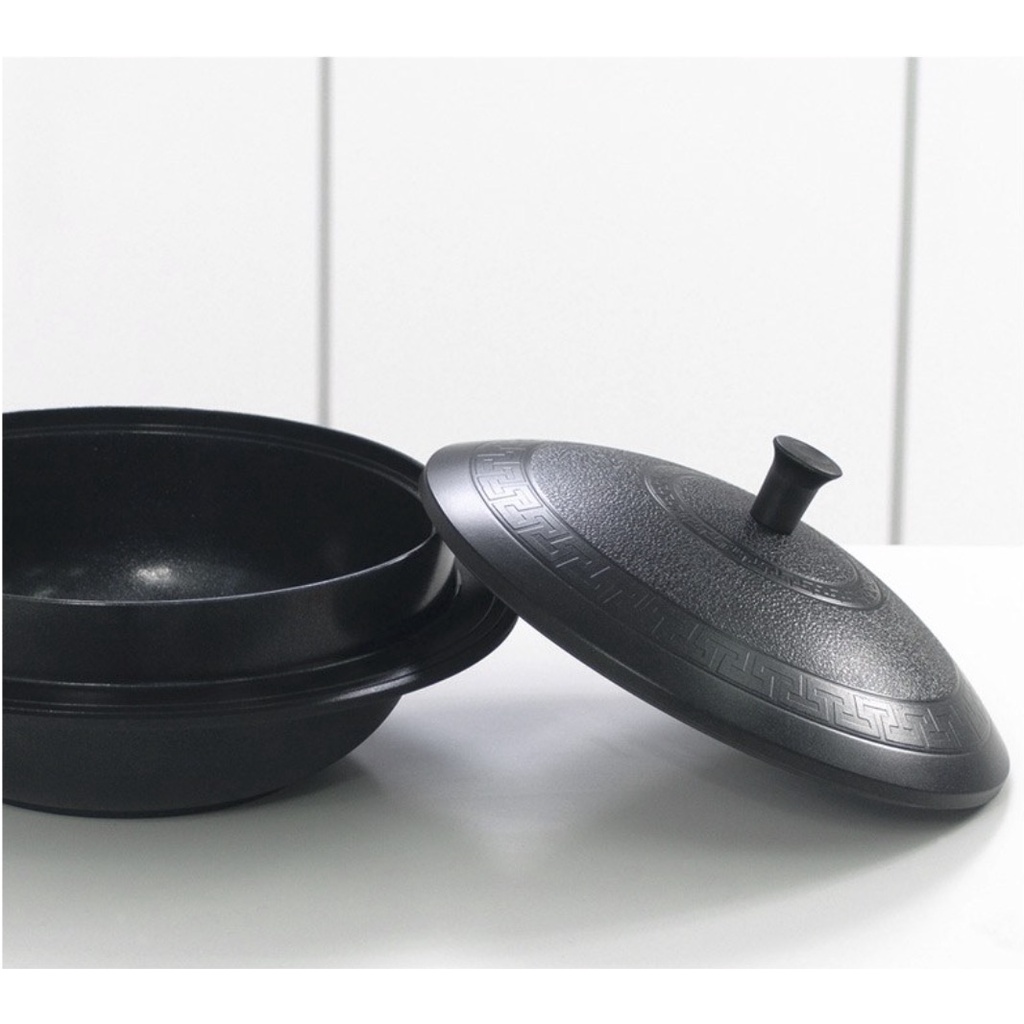 Nồi đất phủ gốm chống dính dùng được với bếp từ Queensense nội địa Hàn Quốc cao cấp | Nồi kho cá, thịt, hầm cháo, nấu cơm ngon