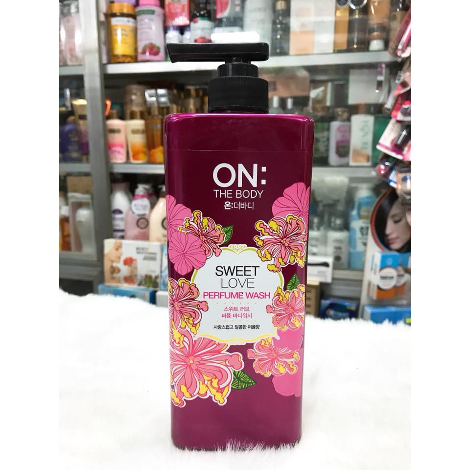 (900ml) Sữa tắm nước hoa On The Body Perfume Shower Body Wash Hàn Quốc