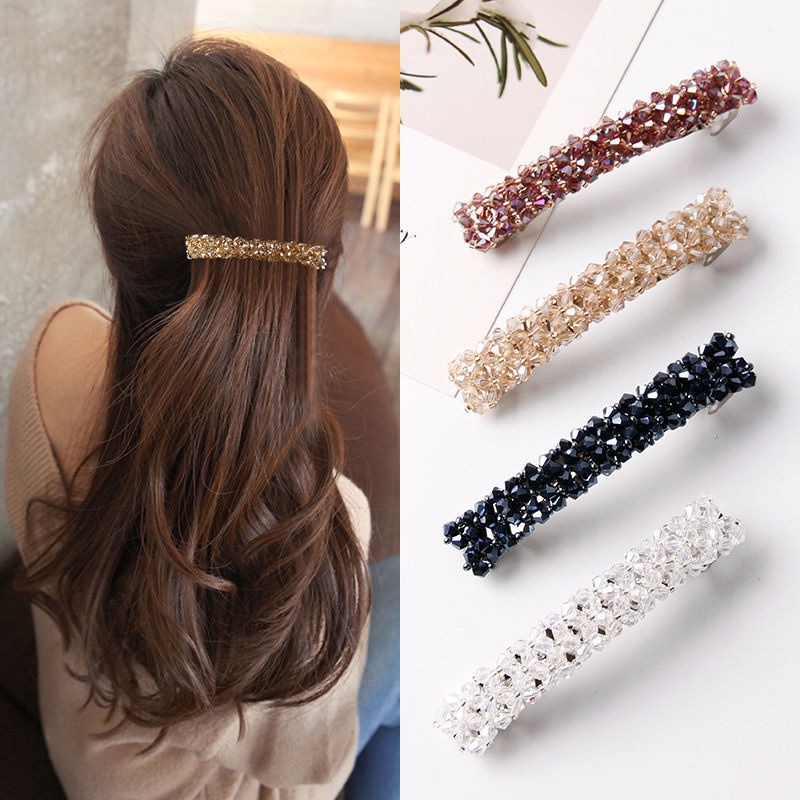 Kẹp Tóc Đính Đá Thời Trang Hàn Quốc 7 Màu Lựa Chọn