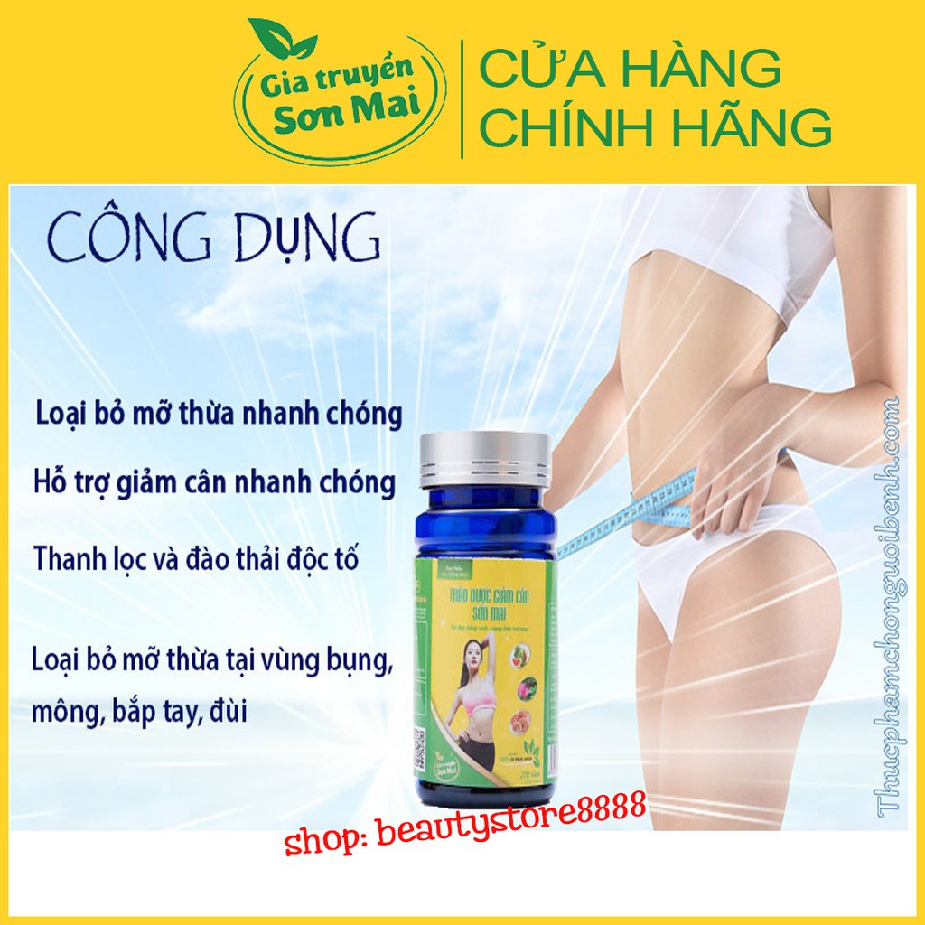 Thảo Mộc Giảm Cân Sơn Mai Chính Hãng Giảm Cân Nhanh An Toàn Không Phải Thuốc Giảm Cân