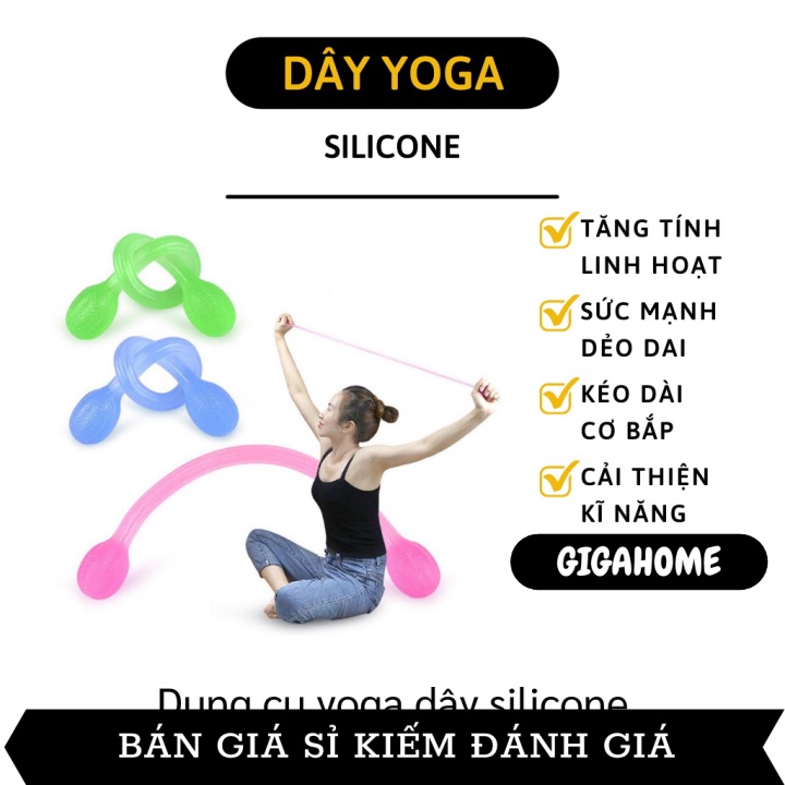 Dây Kháng Lực GIGAHOME Dây Đai Kháng Lực Silicon Co Giãn Tập Yoga, Tập Tay, Lưng 9135