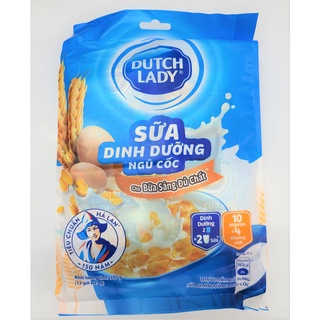 [Túi 300g (12 gói x 25g)] BỘT SỮA DINH DƯỠNG NGŨ CỐC Cô Gái Hà Lan [Indonesia] DUTCH LADY Cereal Milk Powder