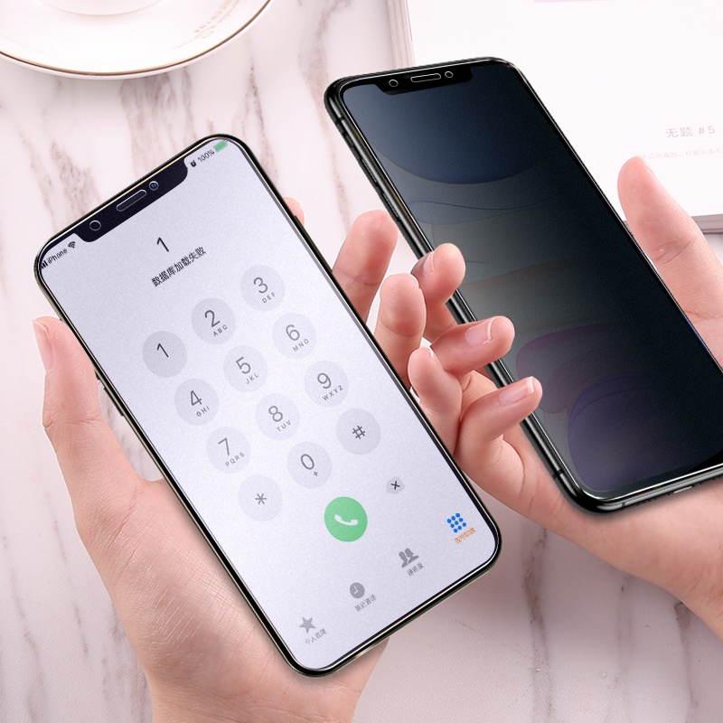 Anti-Spy Privacy Tempered Glass compatible for iPhone 11 12 13 Pro XR X XS Max Screen Protector on compatible for iPhone 12 Pro Max Mini 7 8 6 6S Plus SE Glass Phone Full screen coverage protection Film