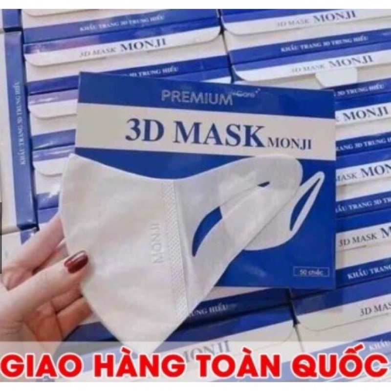 Khẩu trang 3d Mask Monji hộp 50 cái