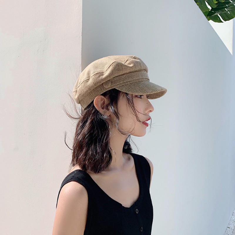 [Mã FAMARAL2 giảm 10K đơn 50K]Mũ Baret nồi nữ kiểu dáng Hàn Quốc