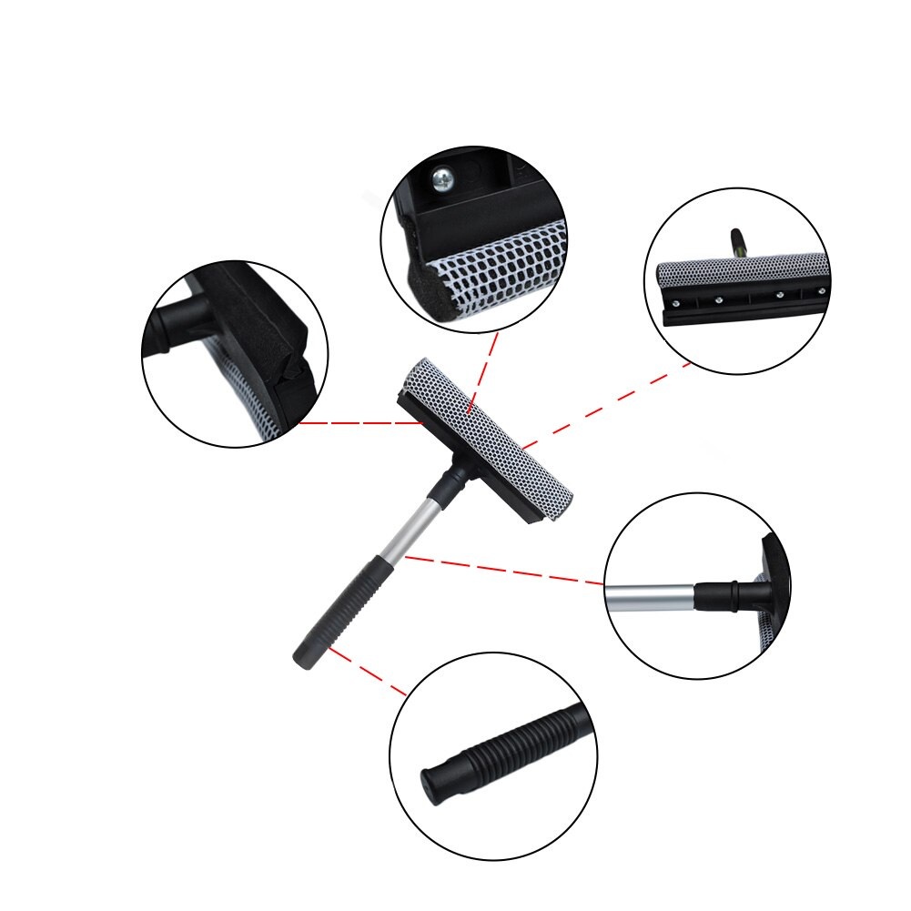 Cây Lau Vệ Sinh, Gạt Rửa Kính Lái Ô Tô, Lau Sàn Cán Dài 80cm Thông Minh