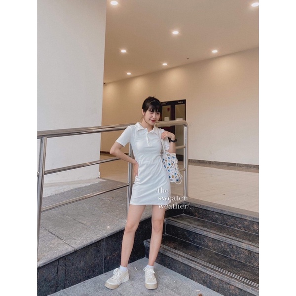 Váy thun ôm polo chất zip đẹp ( Ảnh thật ) | BigBuy360 - bigbuy360.vn