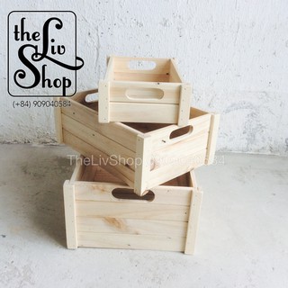 Thùng gỗ thông Size 3