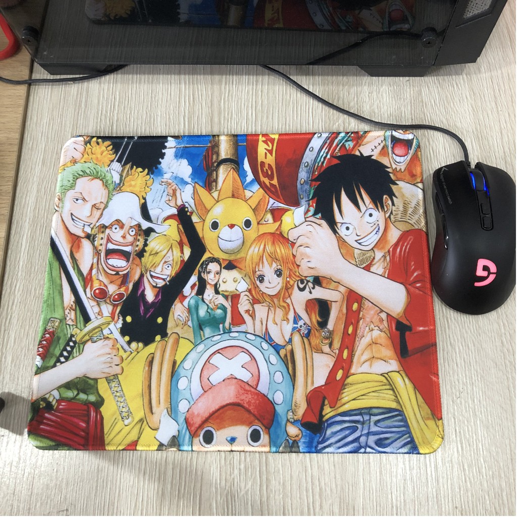 Lót chuột One Piece - bàn di chuột One Piece cỡ nhỏ size 25x30