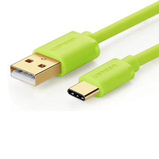 25cm màu xanh lá cáp usb 2.0 sang type c mạ vàng ugreen 10659 us141
