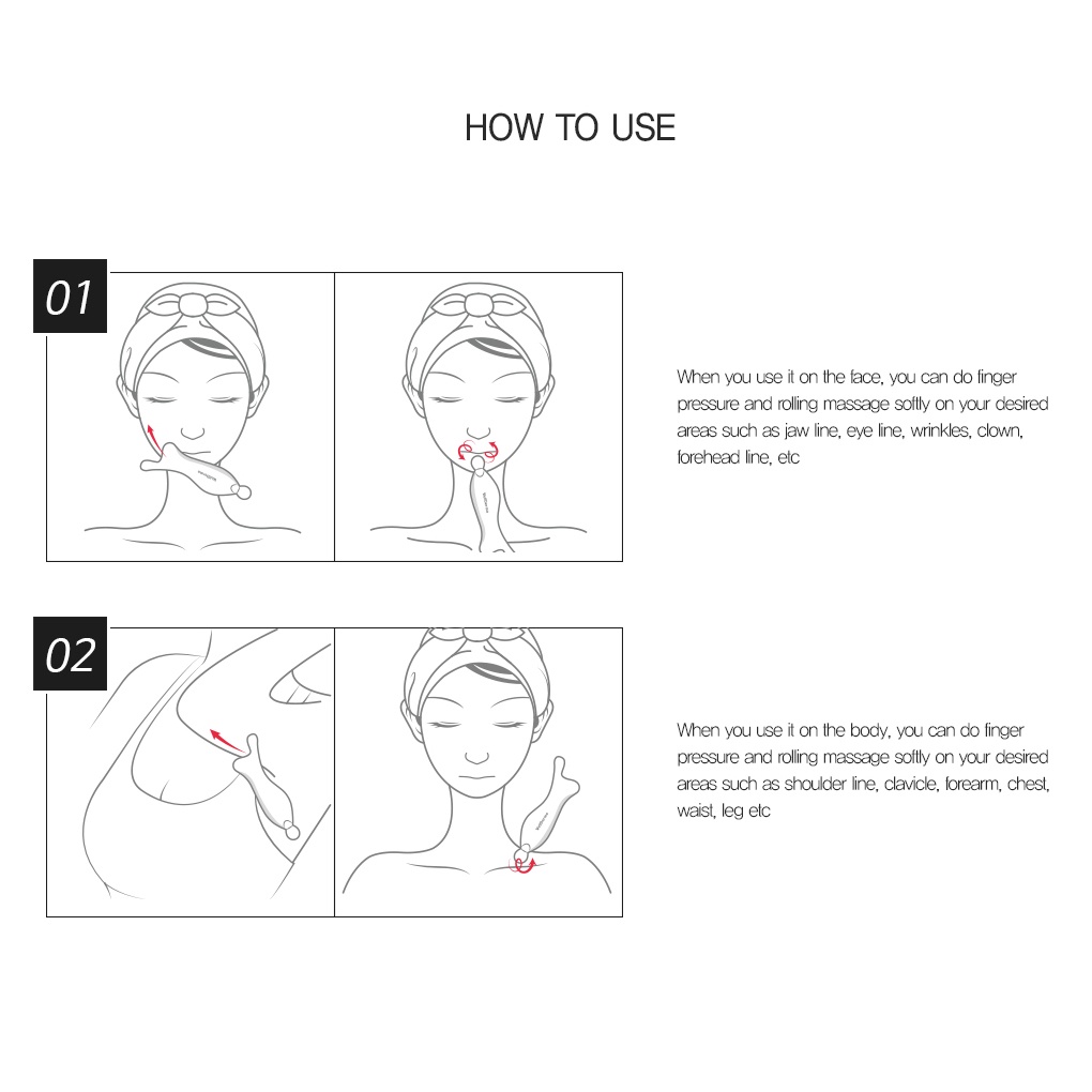Dụng cụ bảng cạo gua sha WELLDERMA giúp giãn cơ và nâng cơ mặt kiểu V-line