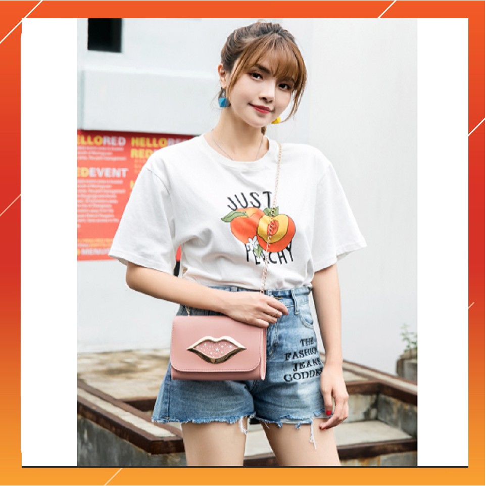 Túi đeo vai đôi môi mỹ nhân cực đẹp phong cách Hàn Quốc BÁN LÃI TÌNH CẢM