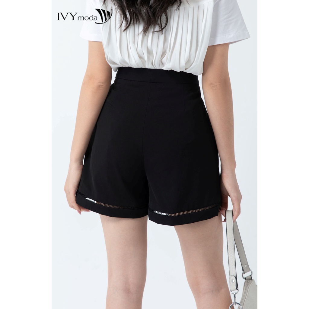 Quần sooc nữ phối ren IVY moda MS 20M6582