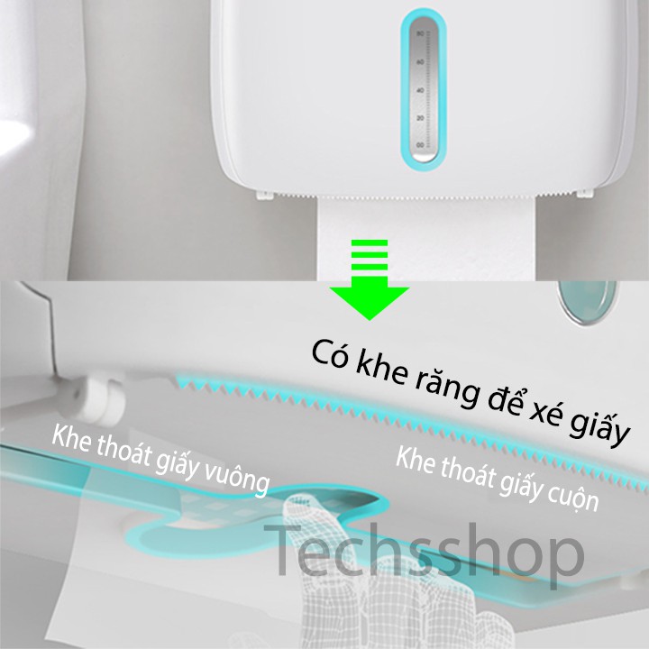 Hộp Đựng Giấy Vệ Sinh 2 Tầng Ecoco E1804 Trong Nhà Tắm - Hộp Giấy Toilet Loại Lớn