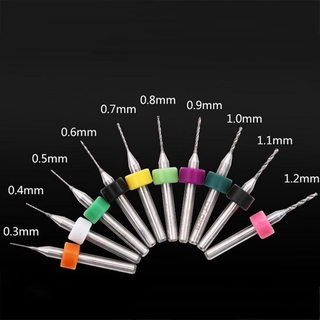 BITS Set 10 Mũi Khoan Mini 0.3-1.2 mm Pcb Chất Lượng Cao