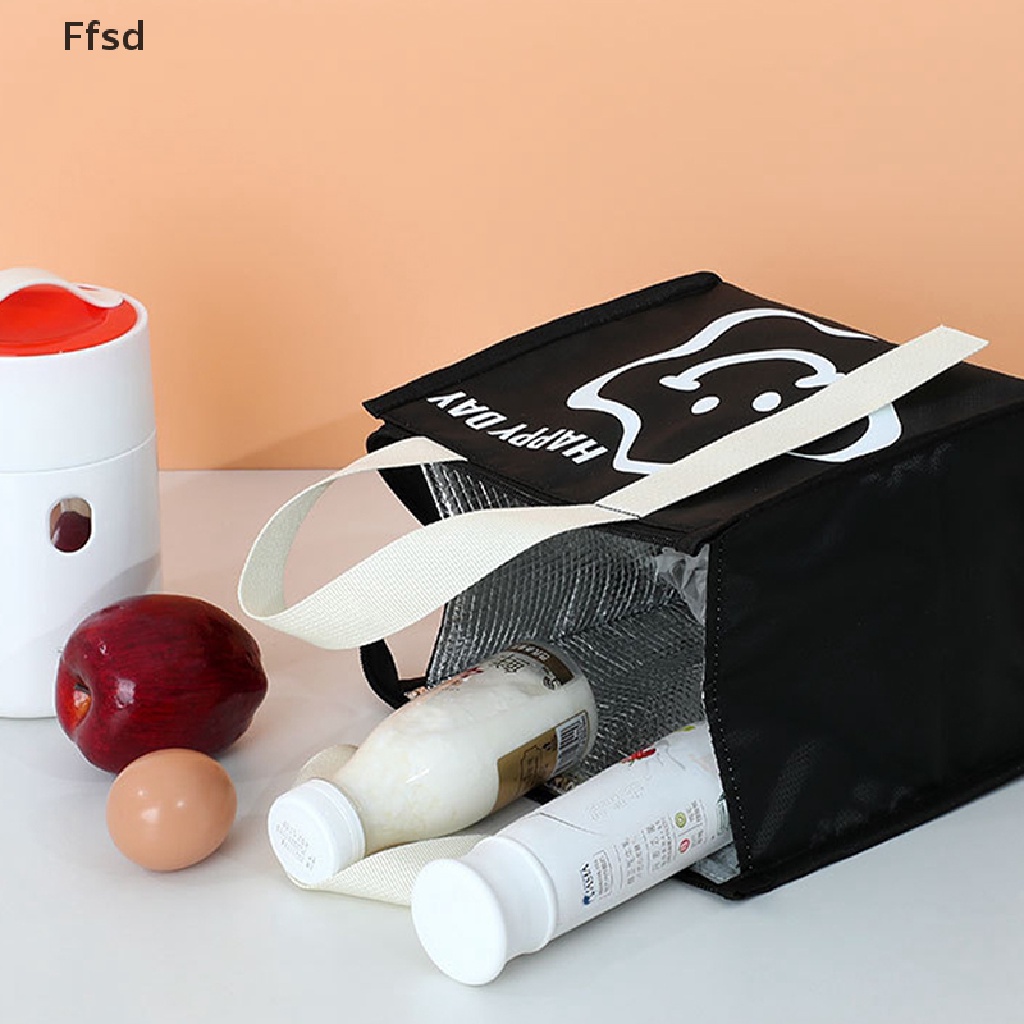 {Ffsd} Túi Đựng Hộp Cơm Trưa Xách Tay Cách Nhiệt Họa Tiết Hoạt Hình Nhỏ Gọn Dành Cho Phụ Nữ Và Trẻ Em Đi Du Lịch Dã Ngoại
