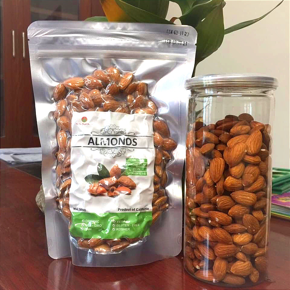 //CHÁT LƯỢNG// Hạnh nhân sấy nguyên vị NOFA thơm giòn 500g, Giảm cân, Ăn Kiêng, Keto - Nhập khẩu Mỹ