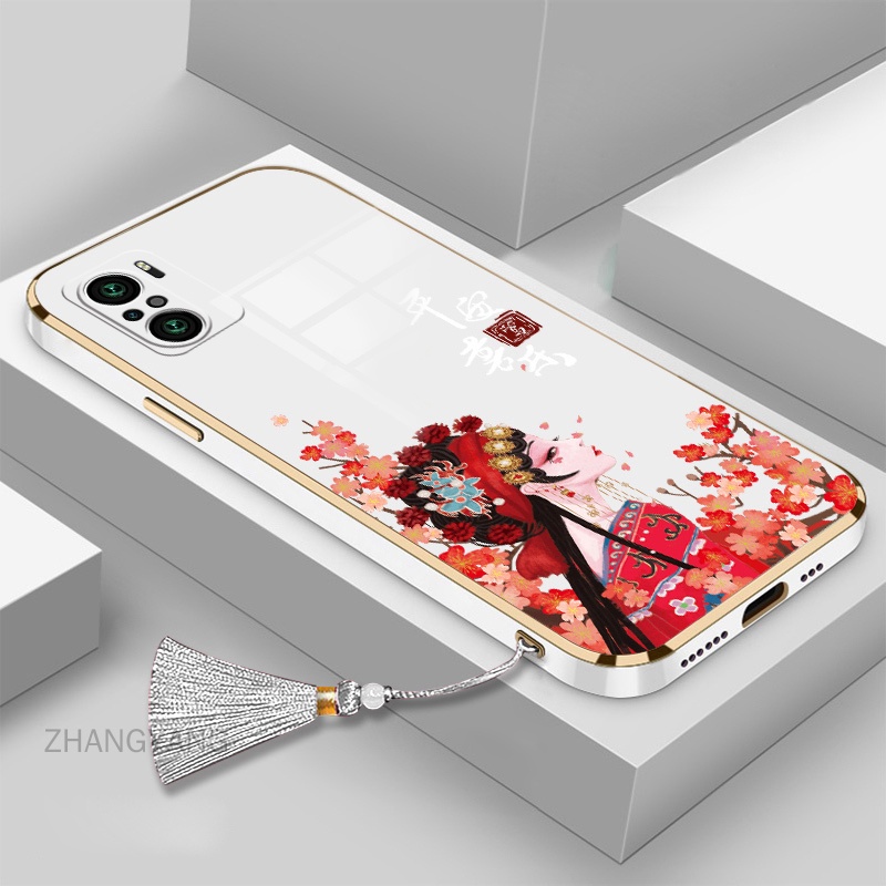 Ốp Điện Thoại TPU Silicon Mềm Viền Thẳng Có Dây Đeo Cho Redmi note 10 note 10 pro