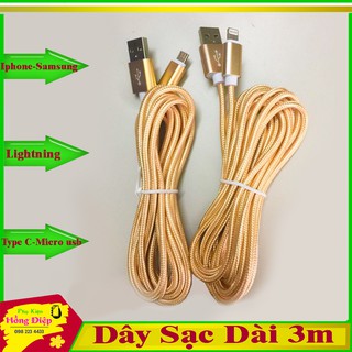 Dây Cáp Sạc Dài 3m (Dây Dù)