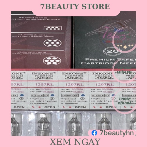 [1 Cái ] Kim7(1207RL) Chuyên Dùng Cho Máy Pen Phun Xăm