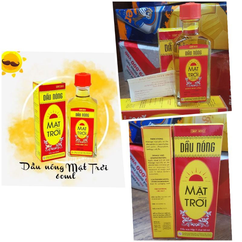 Dầu nóng Mặt Trời 60ml