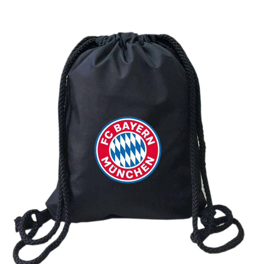 FREESHIP 50K_[HCM] Balo dây rút chất vải bố dù chống thấm size 43cm in hình đội bóng FC Bayern Munche