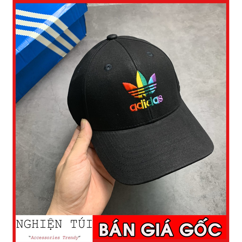 💥  Mũ / Nón Adidas Pride Baseball Cap Black - GP2594 / CAM KẾT HÀNG XUẤT DƯ XỊN 100%