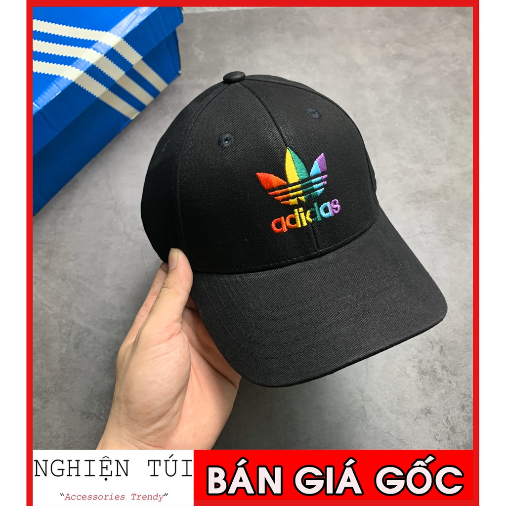 💥 [NGHIỆN TÚI GIÁ GỐC + VIDEO THẬT] Mũ / Nón Adidas Pride Baseball Cap Black - GP2594 / CAM KẾT HÀNG XUẤT DƯ XỊN 100%