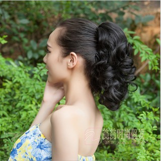 Ngoặm tóc xoăn cột đuôi Hàn Quốc, Đuôi tóc giả xoăn - NTG445