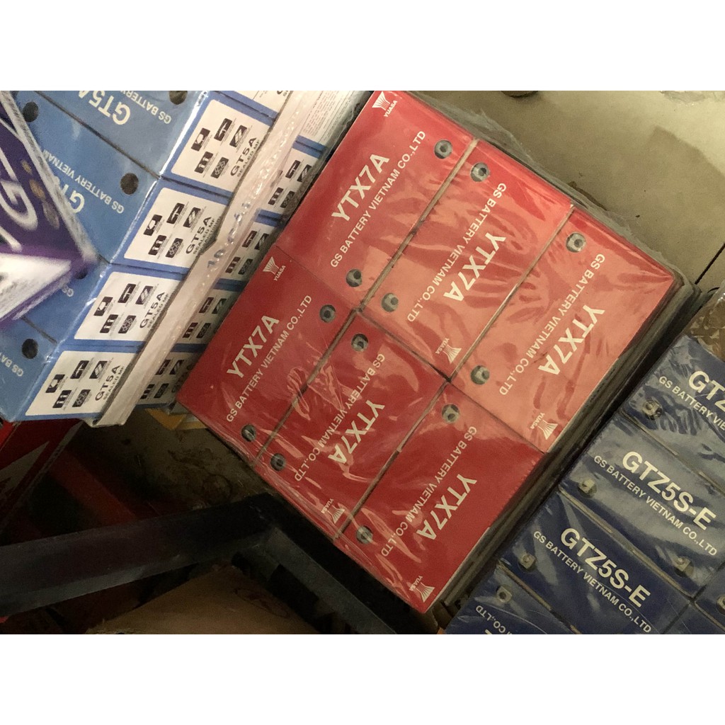 ⚡️Ắc Quy GS YTX7A Cho Xe Honda, Yamaha, Suzuki Chính Hãng