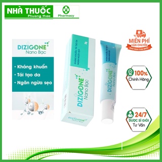 Kem bôi dizigone nano bạc 25g - kháng khuẩn, lành vết thương, tái tạo da, ngăn ngừa sẹo