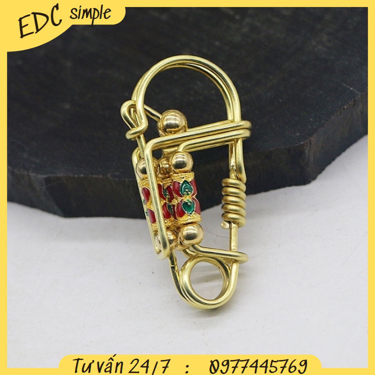 Móc khoá handmade đồng thau thiết kế sợi đồng to chắc chắn bền và đẹp