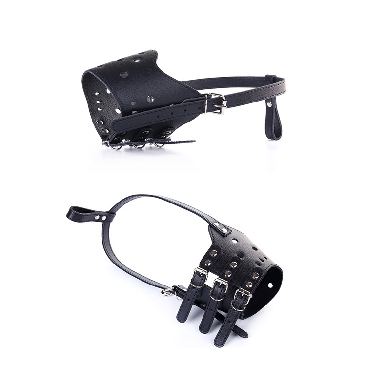 Rọ mõm cho chó bằng da đẹp (màu xanh dương)