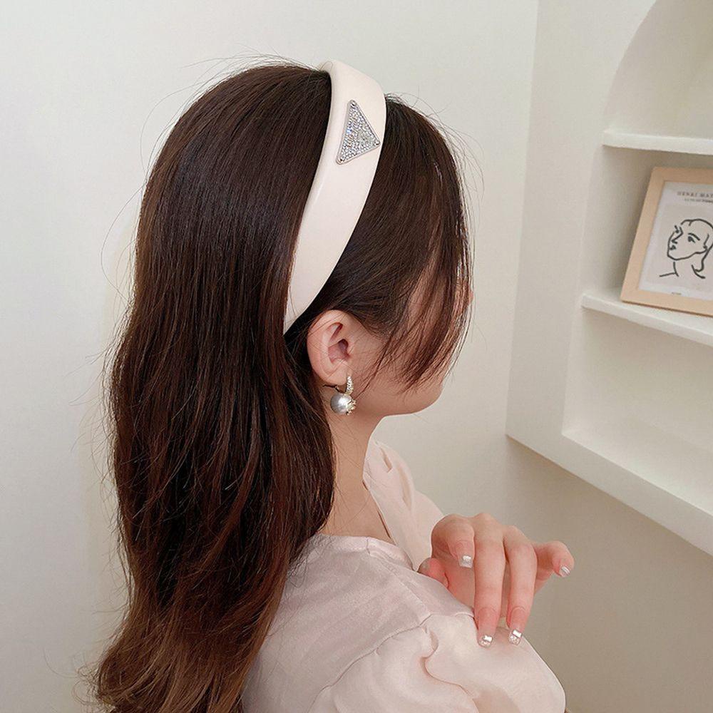 Băng Đô Cài Tóc Hình Tam Giác Đính Đá Zircon Thanh Lịch Cho Nữ|Băng Đô