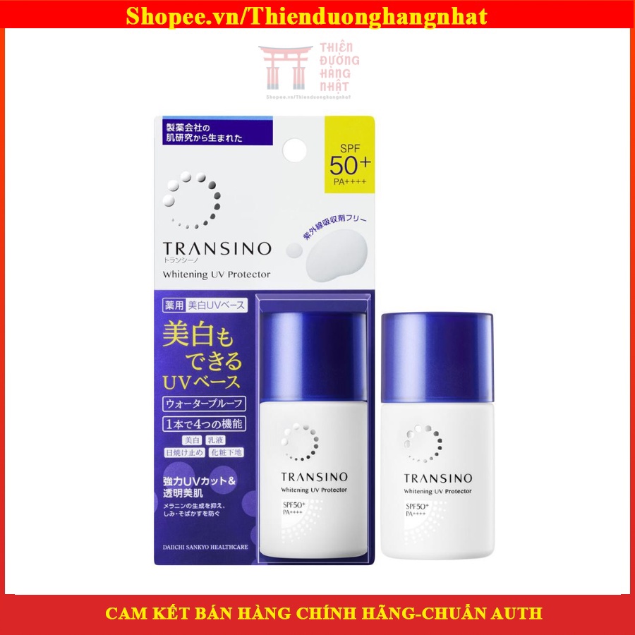 Kem chống nắng Transino, sữa chống nắng da mặt Nhật SPF50+ 30ml