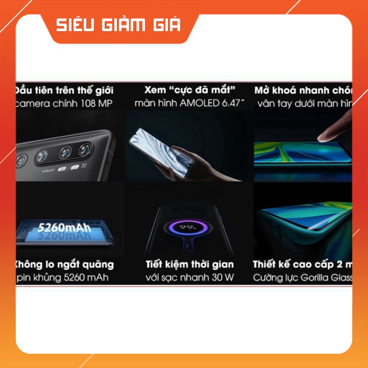 Điện thoại Xiaomi Mi Note 10 Pro 8/256Gb 5G - Nhập khẩu