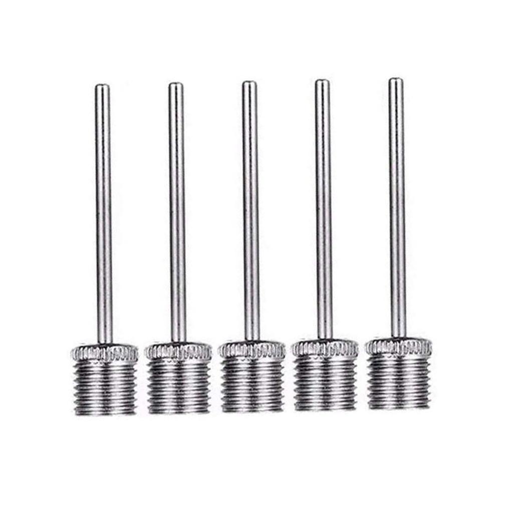 Bộ 5 Kim Bơm Hơi Bằng Thép Không Gỉ Chuyên Dụng Cho Bóng Đá / Bóng Rổ